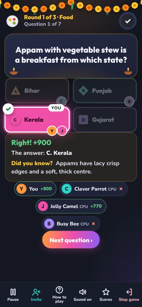 Ghar Ka Quiz: see who got it right, and a “Did you know?”